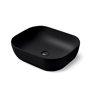 Раковина Vincea VBS-101MB керамическая, 50х40 см, накладная, черный матовый