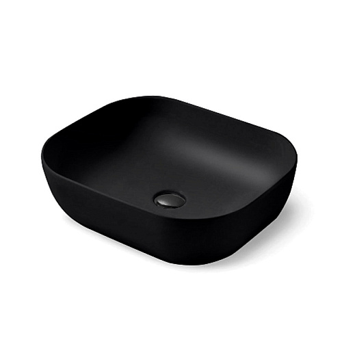 Раковина Vincea VBS-101MB керамическая, 50х40 см, накладная, черный матовый