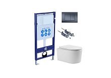 Комплект: Унитаз, Инсталляция, Кнопка смыва Aquatek Мия SET AQUATEK МИЯ Т-033 4в1