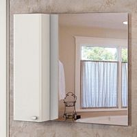Зеркальный шкаф Comforty 00-00004139023 Неаполь 100х80 см, белый