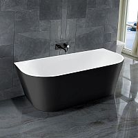 Ванна Vincea VBT-421-1700MB акриловая 170х80х58 см, черный матовый/белый матовый