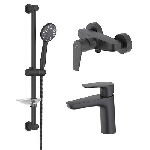 Комплект Aquatek AQ1131MB Бетта для ванной Set 3 в 1 (AQ1110MB + AQ1160MB + AQ2013MB), черный матовый Комплект Aquatek AQ1131MB Бетта для ванной Set 3 в 1 (AQ1110MB + AQ1160MB + AQ2013MB), черный матовый