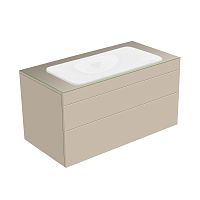 Тумба Keuco 31582180000 Edition 400 под умывальник 105х53.5 см, кашемир/стекло глянцевое кашемир