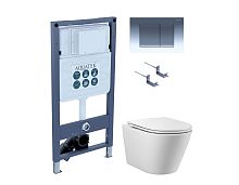 Комплект: Унитаз, Инсталляция, Кнопка смыва Aquatek Вега SET AQUATEK ВЕГА T PNS002