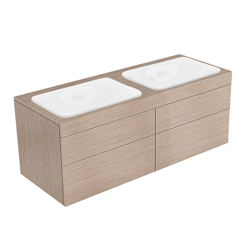 Тумба Keuco 31575870000 Edition 400 под умывальник 140х53.5 см, кашемировый дуб/кашемировый дуб купить недорого в интернет-магазине Керамос Тумба Keuco 31575870000 Edition 400 под умывальник 140х53.5 см, кашемировый дуб/кашемировый дуб купить недорого в интернет-магазине Керамос