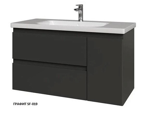 Тумба под раковину подвесная Caprigo FORTE 36115R-SF019 купить недорого в интернет-магазине Керамос