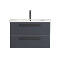 Тумба Cezares ECO-CER-800-2C-SO-GR-P Eco под раковину, графит