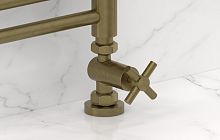 Вентиль Сунержа 05-1409-1234 прямой, (крест) G 1/2" НР х G 3/4" НГ, состаренная бронза