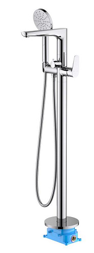 Смеситель Aquatek AQ1145CR Бетта для ванны напольный (внешняя и скрытая часть), хром Смеситель Aquatek AQ1145CR Бетта для ванны напольный (внешняя и скрытая часть), хром
