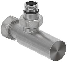 Вентиль Сунержа 071-1400-1234 угловой, (цилиндр) G 1/2" НР х G 3/4" НГ, сатин