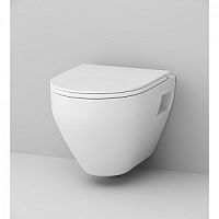 Унитаз AM.PM C701738WH Spirit V2.0, подвесной, 37х49 см, без сиденья, белый