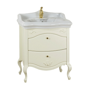 Тумба Migliore 25977 Impero под раковину 68х74х51 см, 2 выдвижных ящика, Avorio