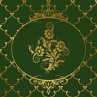 Декор Ape Capricho De Los Zares RenacimientoVerdeBotella 20x20