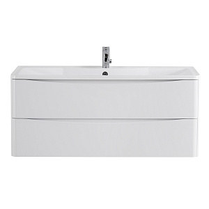 База BelBagno ACQUA-1200-2C-SO-BL под раковину 120х45 см, подвесная, Bianco Lucido (белый глянец)