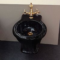 Simas LA19nero*1  Lante Биде подвесное с 1 отв. под смеситель, 53х38см, цвет черный