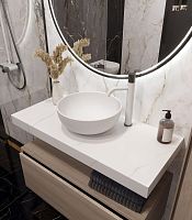 Столешница прямая 81х46х7 Armadi Art FLAT NERO MARQUINA 869-080-NM