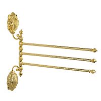 Полотенцедержатель Migliore 16700 Cleopatra тройной поворотный, золото