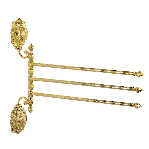 Полотенцедержатель Migliore 16700 Cleopatra тройной поворотный, золото - купить в Санкт-Петербурге, цена на Полотенцедержатель Migliore 16700 Cleopatra тройной поворотный, золото в интернет-магазине Керамос Полотенцедержатель Migliore 16700 Cleopatra тройной поворотный, золото купить недорого в интернет-магазине Керамос