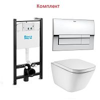 Комплект: Унитаз, Инсталляция, Кнопка смыва Roca  893104100
