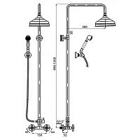 Душевая система Cezares RETRO CEZARES RETRO-CD-01