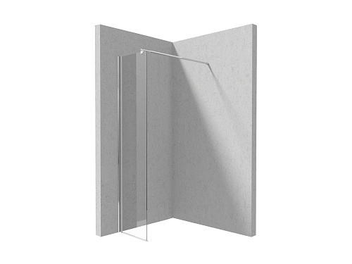 Душевое ограждение Deante KTS_032P Kerria Plus 120х200 см WALK-IN, прозрачное стекло, Opti White/хром Душевое ограждение Deante KTS_032P Kerria Plus 120х200 см WALK-IN, прозрачное стекло, Opti White/хром