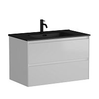 Тумба Sancos CN80W Cento под раковину 79х45 см, подвесная, белый глянец Тумба Sancos CN80W Cento под раковину 79х45 см, подвесная, белый глянец