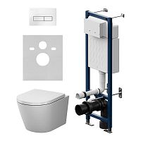 Комплект: Унитаз, Инсталляция, Кнопка смыва AM.PM X-Joy IS110301.851900