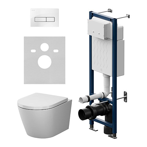 Комплект: Унитаз, Инсталляция, Кнопка смыва AM.PM X-Joy IS110301.851900