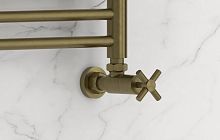 Вентиль Сунержа 05-1408-1234 угловой, (крест) G 1/2" НР х G 3/4" НГ, состаренная бронза