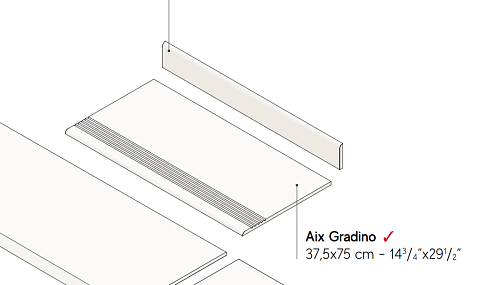Ступень AtlasConcorde AIX AixBlancGradino купить недорого в интернет-магазине Керамос