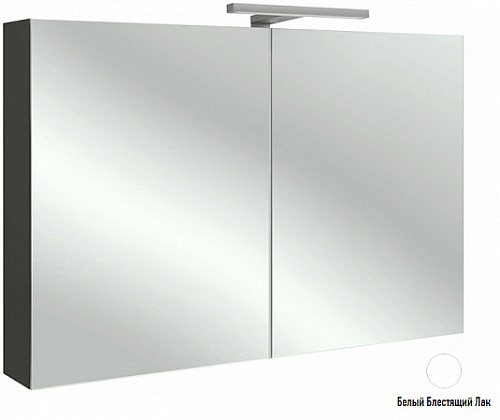 Зеркальный шкаф Jacob Delafon EB797-G1C Formilia 100х14.3х65 см, белый лак купить недорого в интернет-магазине Керамос
