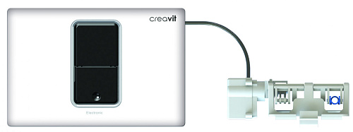 Кнопка Creavit FP8003.00 для механической инсталляции сенсорная, белый