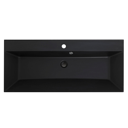 Мебельная раковина BelBagno BB900/455-LV-ART-AST-NERO 90х45 см, черная матовая