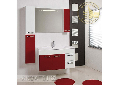 Комплект мебели Акватон Диор 120 (1A110601DR940) бордо темный снят с производства