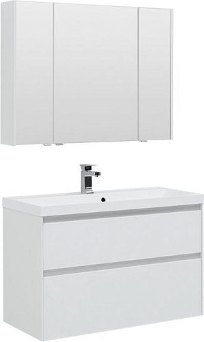 Комплект мебели Aquanet 00240468 Гласс для ванной комнаты, белый купить недорого в интернет-магазине Керамос