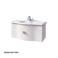 Тумба Caprigo 1313-TP007 NOKTURN под раковину 90х44 см подвесная, белый снег