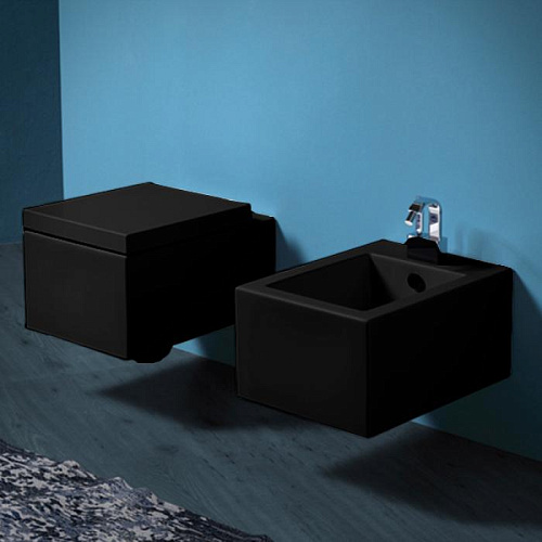 SIMAS FZ18nero Frozen Унитаз подвесной 38х51см, цвет черный, без крепежа F85 SIMAS FZ18nero Frozen Унитаз подвесной 38х51см, цвет черный, без крепежа F85