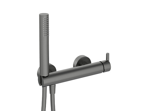 Смеситель Deante BQS_D41M Silia для душа с душевым гарнитуром, Titanium (титан) Смеситель Deante BQS_D41M Silia для душа с душевым гарнитуром, Titanium (титан)