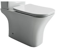 Чаша унитаза Ceramica Nova CN9002-B Alfa Rimless напольного, 34х65 см, глубокий смыв, белая
