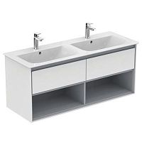 Тумба Ideal Standard E0829KN Connect Air для раковины 120х44 см, подвесная, Glossy White + Matt Light Grey (белый глянцевый + светло-серый матовый) Тумба Ideal Standard E0829KN Connect Air для раковины 120х44 см, подвесная, Glossy White + Matt Light Grey (белый глянцевый + светло-серый матовый)
