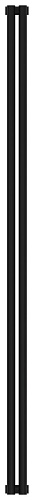 Радиатор Сунержа 31-0301-1802 Эстет-1 отопительный н/ж 1800х90 мм/ 2 секции, матовый черный