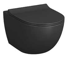 Чаша унитаза Vitra 7748B083-0101 Sento подвесного 37х54 см, безободковый, матовый черный