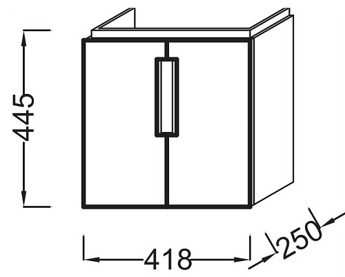 Тумба под раковину Jacob Delafon Reve EB1138-HU купить недорого в интернет-магазине Керамос