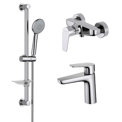 Комплект Aquatek AQ1131CR Бетта для ванной Set 3 в 1 (AQ1110CR + AQ1160CR + AQ2013CR), хром