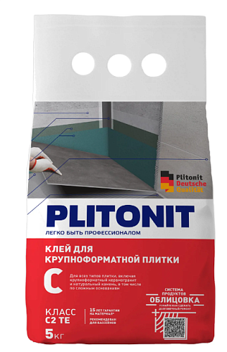 Клей на цементной основе Plitonit Клей PLITONIT С -5 (exp_date) купить недорого в интернет-магазине Керамос