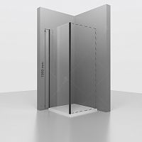 Боковая панель RGW 352205208-24 Z-050-2B, 195 см для душевой двери, профиль черный