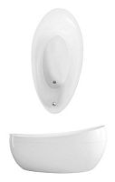 Ванна Quaryl Villeroy & Boch UBQ194AVE9PDV-96 Aveo с панелью и слив-переливом, Star White