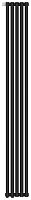 Радиатор Сунержа 15-0310-1805 Эстет-1 отопительный н/ж EU50 левый 1800х225 мм/ 5 секций, муар темный титан