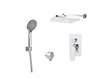 Комплект Aquatek AQ1072CR Вега для ванной Set 4 в 1 (AQ1046CR + AQ2081CR + AQ2454CR + AQ2010CR), хром
