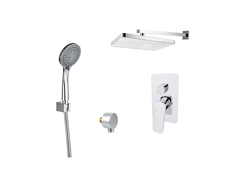 Комплект Aquatek AQ1072CR Вега для ванной Set 4 в 1 (AQ1046CR + AQ2081CR + AQ2454CR + AQ2010CR), хром